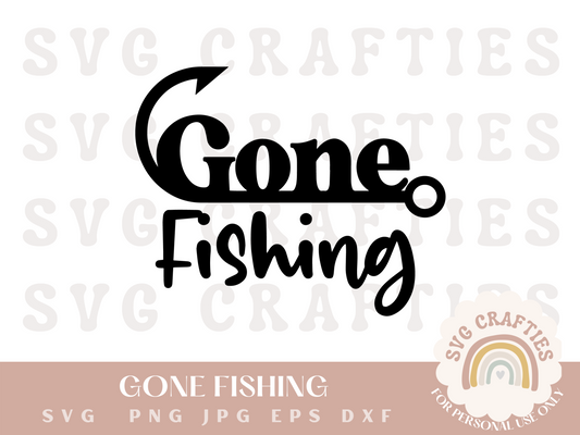 Gone Fishing Free SVG Download