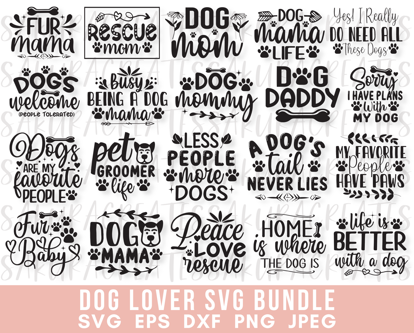Dog Mom SVG Dog Lover SVG Dog breed dog face dog dad paw print dog drawing dog tattoo dog sayings svg dog clipart cut file for cricut puppy