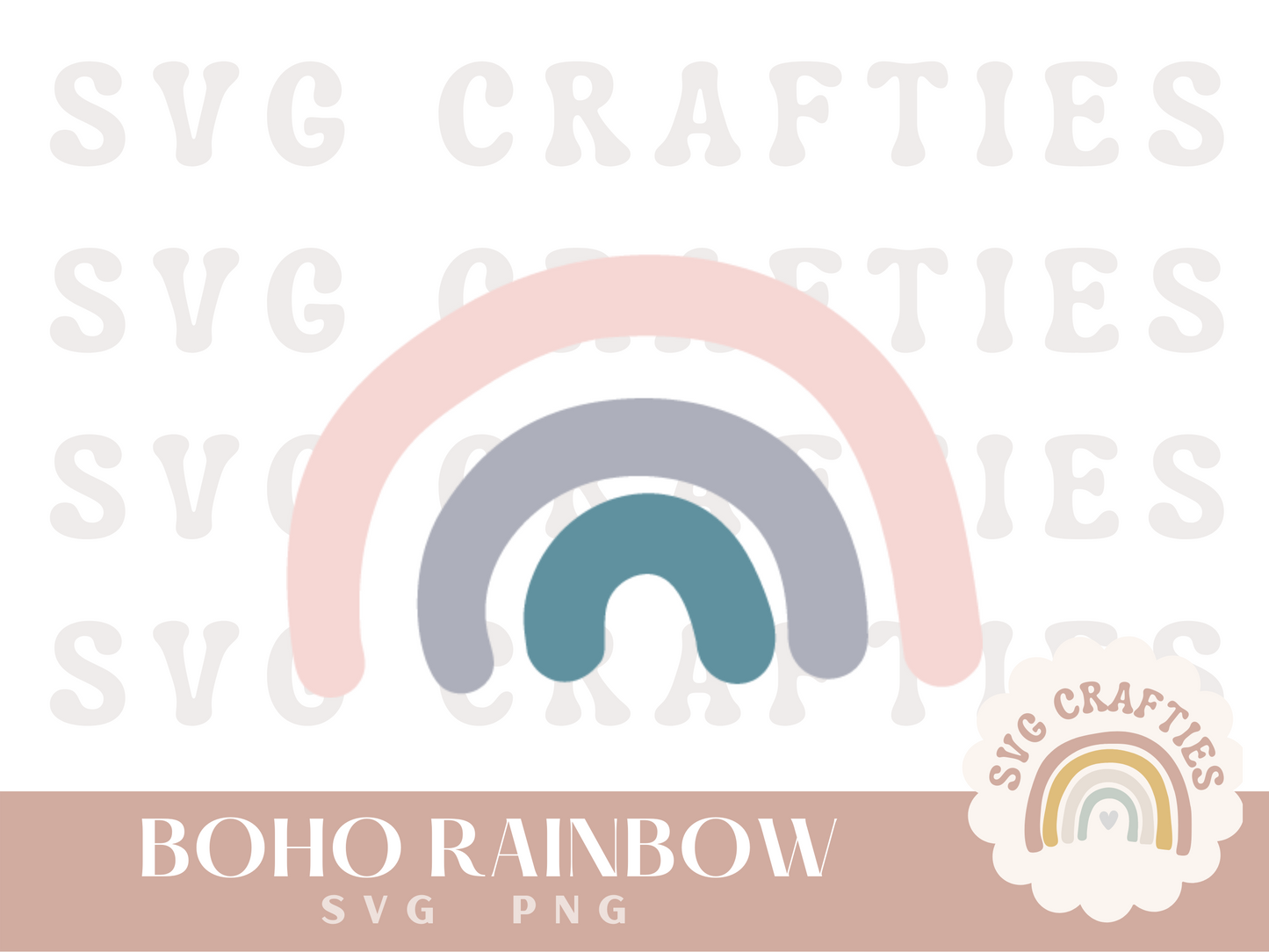 Boho Rainbow Free SVG Download