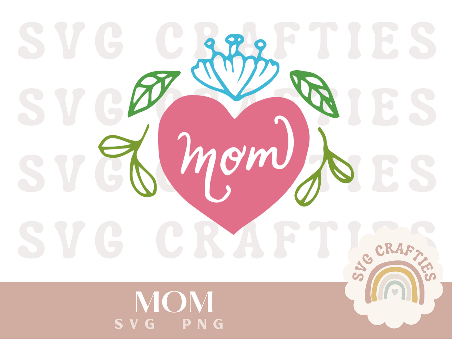 Mom Heart Free SVG Download
