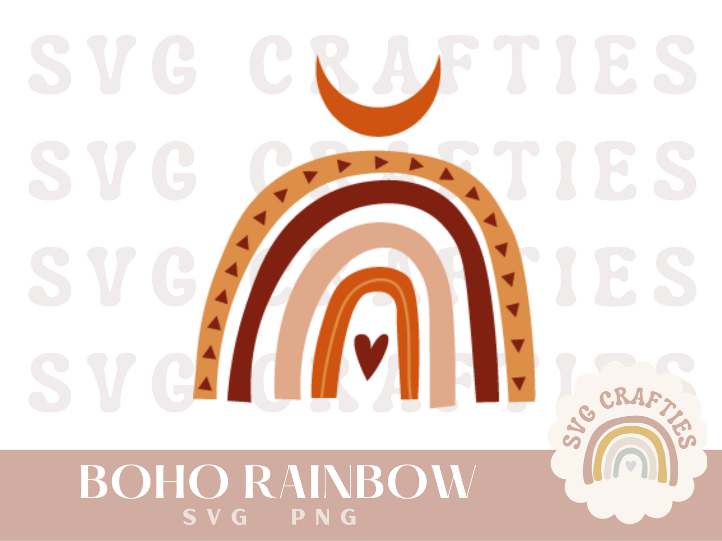 Boho Rainbow Free SVG Download