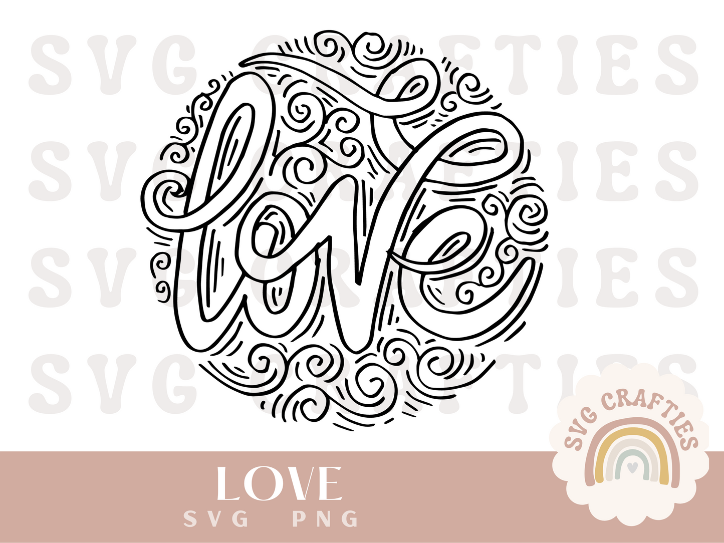 Love Doodle Free SVG Download