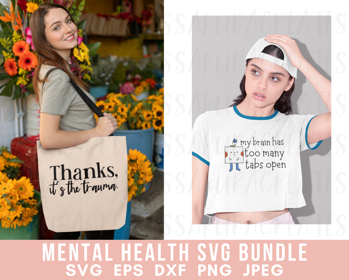 Mental Health SVG Bundle Inspirational svg Motivational svg Mental health shirts Silhouette quotes positive svg files for cricut self love