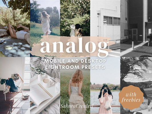 10 VINTAGE Analog Mobile VSCO Lightroom Presets, Instagram Presets, Influencer Blogger Preset, Film Vintage Retro Preset SakuraCreates 123