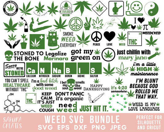 112 Weed SVG Bundle Marijuana SVG Cannabis Svg Weed Leaf Svg Bundle 420 party rolling tray svg legalize weed party Svg Files for Cricut