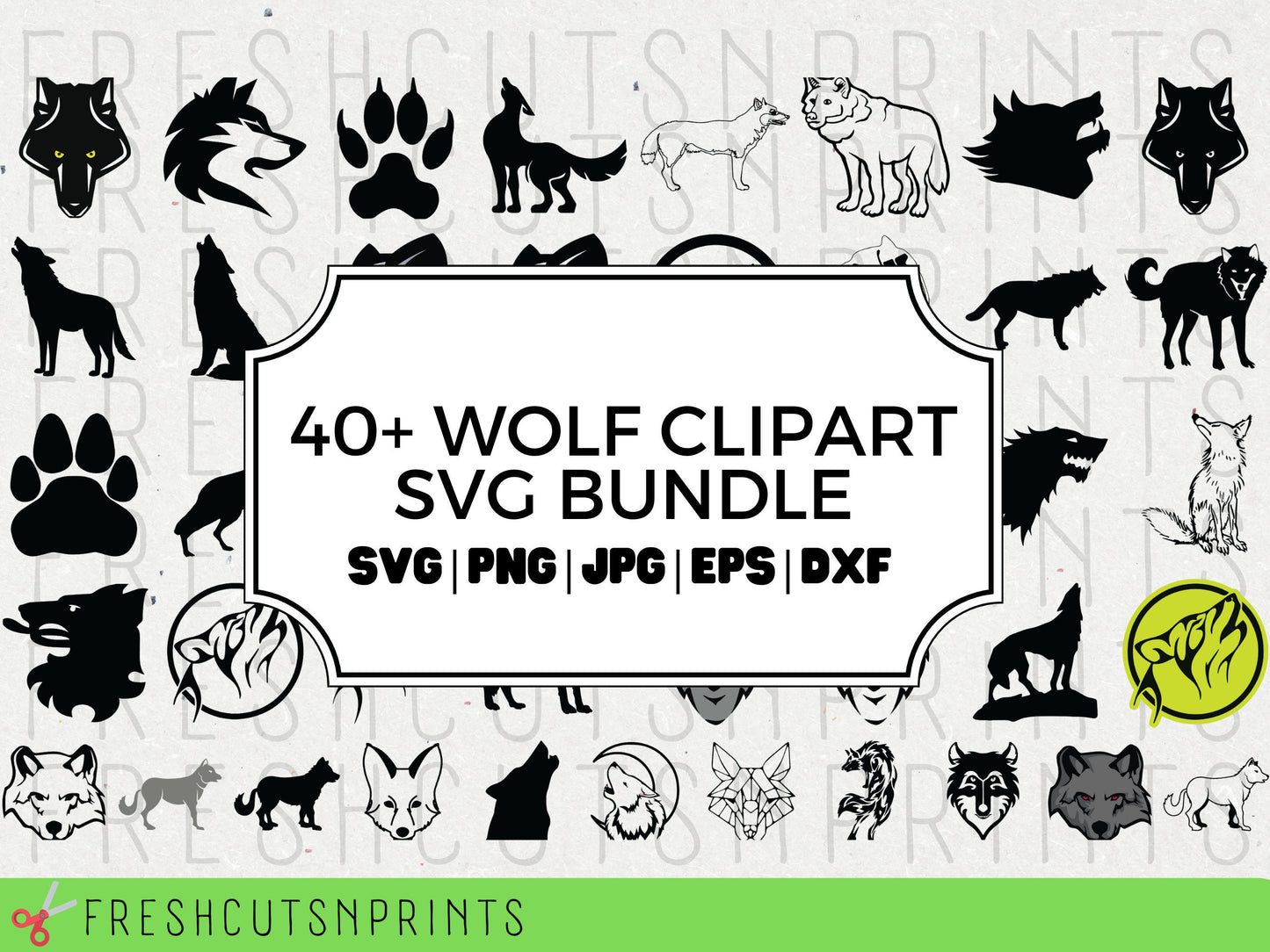 40+ Wolf SVG Clipart Bundle , Wolf Cut File, Wolf Silhouette, Wolf Vector, Tribal Wolf svg, Wolf and Moon svg, Wolf Clipart, Commercial Use