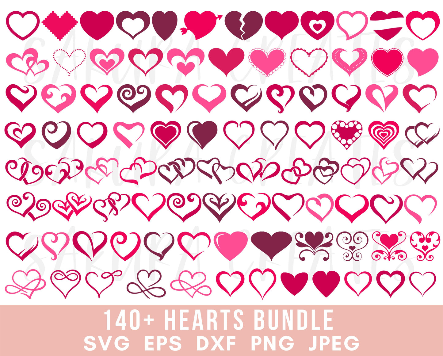 145 Heart Svg Bundle Heart Clipart Hand Drawn Heart Open Heart Doodle Heart Sketch Heart Heart Vector Love Svg Valentine Svg files for cricut