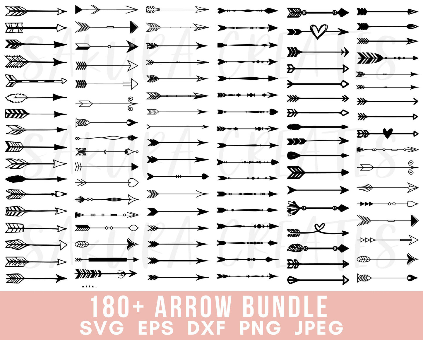 180+ Arrow SVG Bundle Arrow Vector Arrow Clipart Arrow Cut File Hand drawn Arrows Svg Arrow Silhouette Boho Arrow Svg Cut files for Cricut