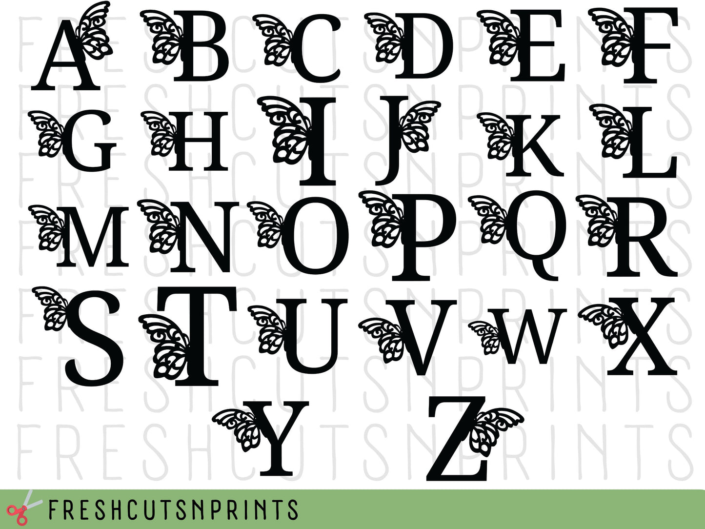 Butterfly Monogram svg, Butterfly Alphabet svg, Alphabet svg, Butterfly cut files, Butterfly letters svg, Alphabet cut files, Butterfly svg