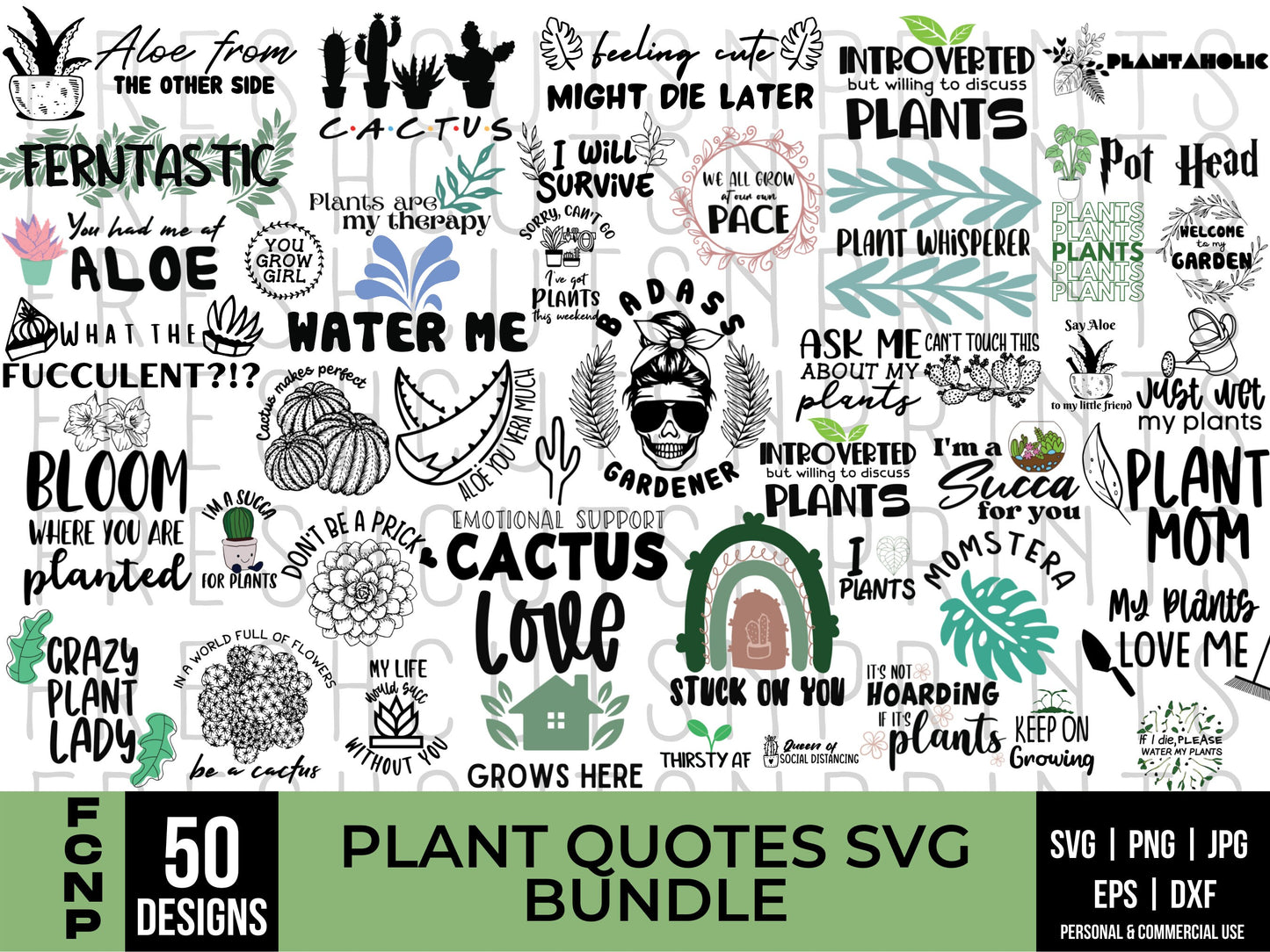 50 Plant svg designs, Cactus svg, Succulent svg, Cute cactus svg, Gardening svg, Gardening mom, Plant lover svg, Plant quotes, Garden svg